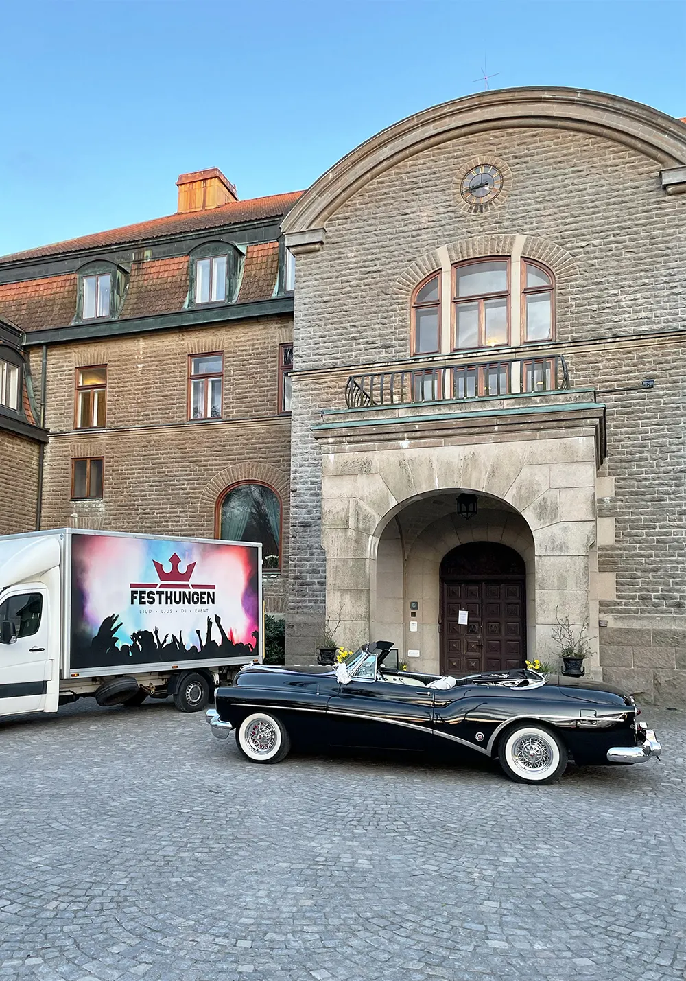 Inlastning på slottsbröllop